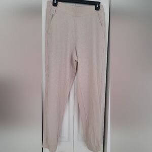Athleta Light Gray Textured Pants